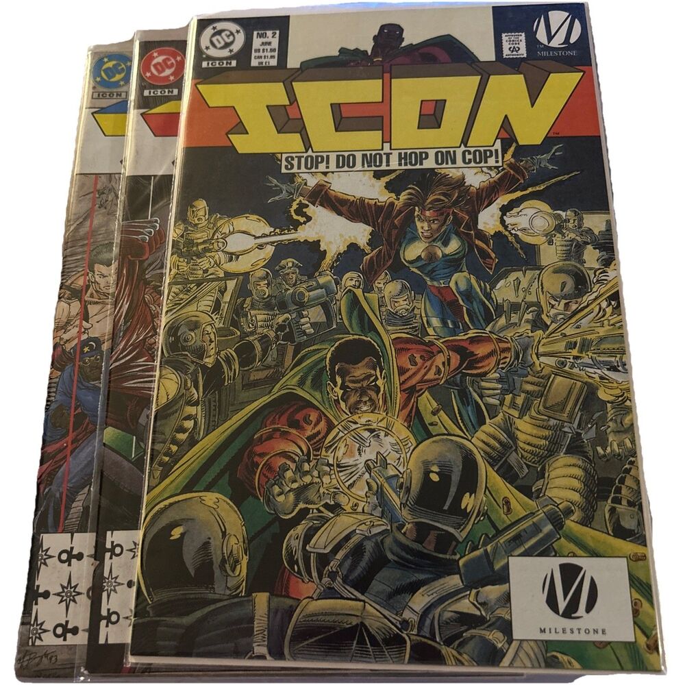 Icon V 1 #2,5,6 1993 1st Print Comic Books